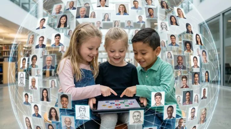 Red de investigadores y niños